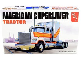 Skill 3 Model Kit American Superliner Semi Tractor 1/24 Scale Model by AMT - $102.56