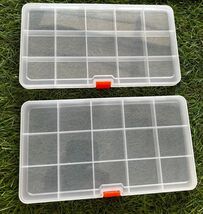 2PACK Extra Thick Bead Organizers and Storage Box 15 Grid (8.1 x 4.5 x 0... - $17.82
