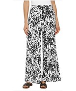 Three Dots Womens Pants Multicolor Wide Leg Pull-On Pockets Flat Front M... - $51.95 CAD