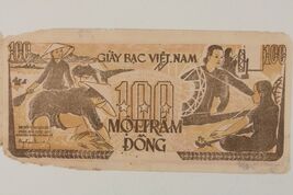 1951 North Vietnamese 100 Dong Note Communist Vietnam Pick#35 - $57.68