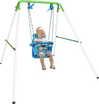 My First Toddler Swing - Heavy-Duty Baby Indoor/Outdoor Swing Set With Safety - £42.15 GBP