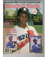 VINTAGE June 1989 Baseball Cards Magazine Ken Griffey Jr Rookie - £19.45 GBP