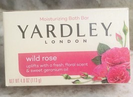 Yardley London Wild Rose Soap Bar:4.0oz-Calma Y Alivia - £6.88 GBP