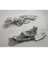 2 Christmas Village House LIGHT CORDS Single Socket W/PLSt Clip TESTED - €9,40 EUR
