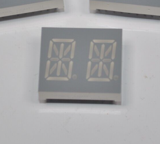 Lot of 20 Para Light Common Cathode Super Red Dual Alpha Numeric Display... - $59.39