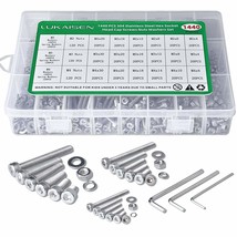 1440 Pcs. Of Screws And Nuts In 304 Stainless Steel, M2 M3 M4, Hex Socke... - £24.23 GBP