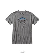Patagonia Men&#39;s Fitz Roy Crest Ventura California T-Shirt Gray Medium Sl... - $32.46 CAD