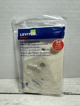 Cable Wallplate Light Almond Midway Size .406&quot; Hole R56-PJ11-T Leviton - $4.94