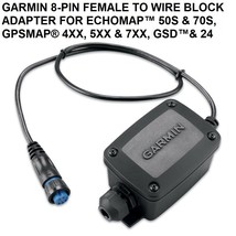 GARMIN 8-PIN FEMALE TO WIRE BLOCK ADAPTER F/ECHOMAP™ 50S &amp; 70S, GPSMAP® ... - $69.00