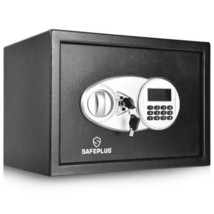 Safe Deposit Box 2-Layer Digital Keypad Steel Security Home Office Override Keys - £91.12 GBP