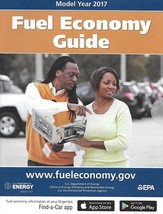 EPA 2017 Fuel Economy Guide vintage US brochure Gas Mileage 17 - $6.00