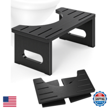 Foldable Toilet Stool, 7.5 Inches Bamboo Toilet Stool Squat for Adults, ... - $51.34