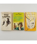 Lot 3 Mark Twain Books Huckleberry Finn Tom Sawyer Abroad and Detective ... - £30.63 GBP