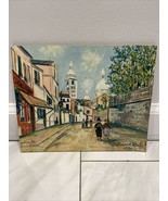 Vintage 1937 Maurice Utallo Sacre Coeur De Montmartre ART 10x8 - $18.46