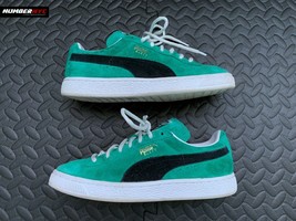 Puma Green Suede Classic Youth Lace Up Casual Trainers 352634 50 Size 4.... - £38.71 GBP