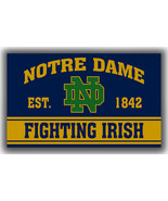Notre Dame Fighting Irish Football Team Flag 90x150cm 3x5ft Souvenir Bes... - €13,07 EUR