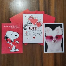 Valentine&#39;s Day Cards for Anyone 3 Pack Hallmark Love Friends Family Kid... - £5.46 GBP