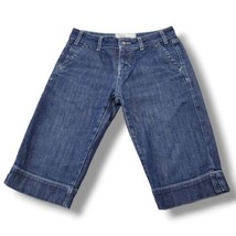 Bica Cheia Shorts Size 25 W27&quot;xL13&quot; Anthropologie Jean Shorts Blue Denim... - $33.65
