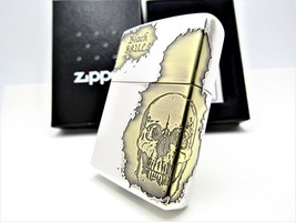 Black Skull 2 Sides Zippo 2008 Mib Rare - £73.94 GBP
