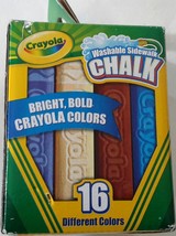 Crayola Washable Sidewalk Chalk - Bright Bold Crayola Colors - Anti Roll... - $14.84