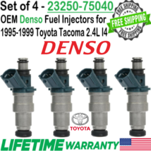 Genuine Denso x4 Fuel Injectors For 1995-2000 Toyota Tacoma 2.4L I4 #23250-75040 - £96.88 GBP
