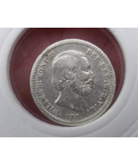 Netherlands 1850 Willem III 5 Cents Silver Coin - $19.59