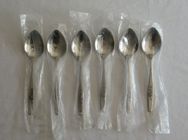 NEW Lot 6 Oneida Stainless Steel SSS Flatware OUR ROSE Soup Spoon S.S.S. ~6.8" - £12.90 GBP