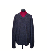 DOCKERS Sweater Pullover Heather Gray Men Long Sleeve V Neck Size XL - £14.90 GBP