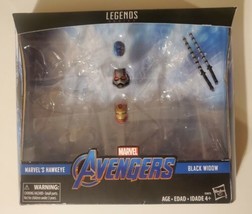 Marvel Legends Avengers Hawkeye Black Widow 2 Pack Target-BOX &amp; Accessories Only - £26.64 GBP