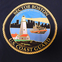 T Shirt Sector Boston Birthplace US Coast Guard Measures as Adult Size S... - £11.80 GBP