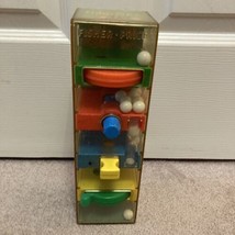 Vtg 1971 Fisher Price Tumble Tower  Marble Maze With Hour Glass timer - $32.42