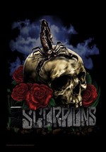 Scorpions Poster Flag Skull And Roses - $17.99