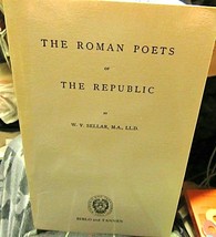 BOOK The Roman Poets of the Republic - $15.00