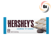 6x Bars Hershey&#39;s Cookies &#39;N&#39; Creme White Chocolate Candy Bars | 1.55oz | - £12.54 GBP