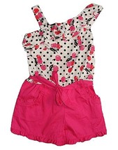 IZ AMY BYER Girl&#39;s Size 4 Pink Dot Cherry Romper, One-Piece Clothing - $5.93