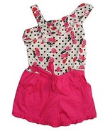 IZ AMY BYER Girl&#39;s Size 4 Pink Dot Cherry Romper, One-Piece Clothing - €5,02 EUR