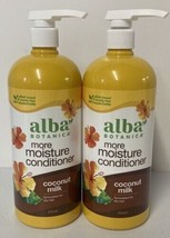 bundle of 3 Alba Botanica     34 fl oz ea  Coconut Milk Conditioner, new - $45.53
