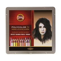 KOH-I-NOOR Polycolor Portrait Artist&#39;s Coloured Pencils (Set of 24)  - £36.77 GBP