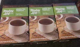 3 Mighty Leaf Tea Whole Leaf Tea Pouches, Green Tea Tropical, 15 Ct box - $45.48