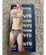 Levi’s 5-Pack Cotton Low Rise Briefs Logo Waistband LEVIS Men&#39;s Size XL ... - $35.77 CAD