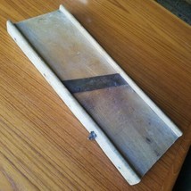 Antique Primitive Slaw Board Wooden Slicer Cabbage Shredder 17&quot; x 6 1/4&quot; - £6.26 GBP