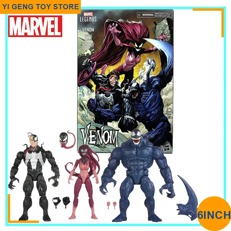 Original Marvel Legends Venom Marvel&#39;S Riot Agony 3-Pack Action Figure V... - $76.81+