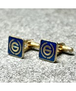 1950-60’ Vintage GM Service Award Cufflinks Windsor England Blue Laurel ... - $242.15 CAD
