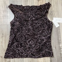 NWT DUE PER DUE  100% Silk Women’s Sleeveless Brown Lined Blouse Size 8 - £19.31 GBP