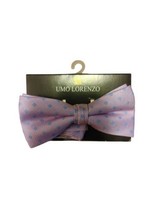 Brand New Umo Lorenzo Purple/Blue Stripe In Box Bow Tie Ships Quick  - $9.78