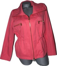 NEW DANA BUCHMAN designer jacket blazer coat casual S coral salmon - £36.61 GBP