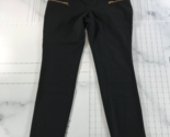 J. Crew Pants Womens 6 Black Skinny Crop Back Zip Wool Blend Zip Detail ... - $24.74