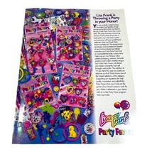 Vintage RARE 1993 Lisa Frank Party Favor Mini Catalog Stickers Stamps Collection - £73.86 GBP