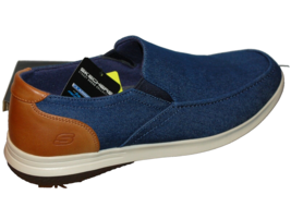 Skechers Elano Denim Memory Foam Air Cooled Blue Men&#39;s  Shoes Size US 12 - $70.67