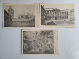Vintage Postcard Lot Oxford University Queen&#39;s College Pembroke The Cloisters - £14.88 GBP